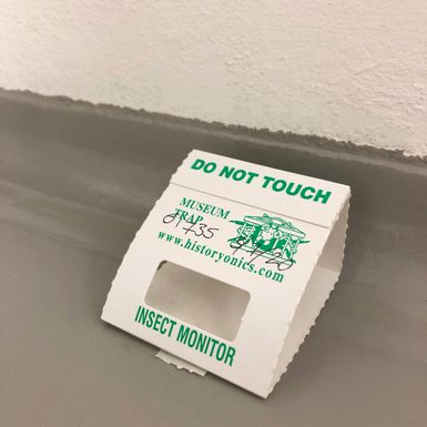 A blunder trap placed at the edge of a room